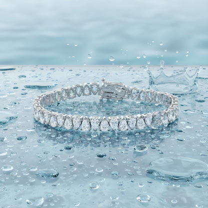 DIAMOR® Moissanite Pear Cut Bracelet