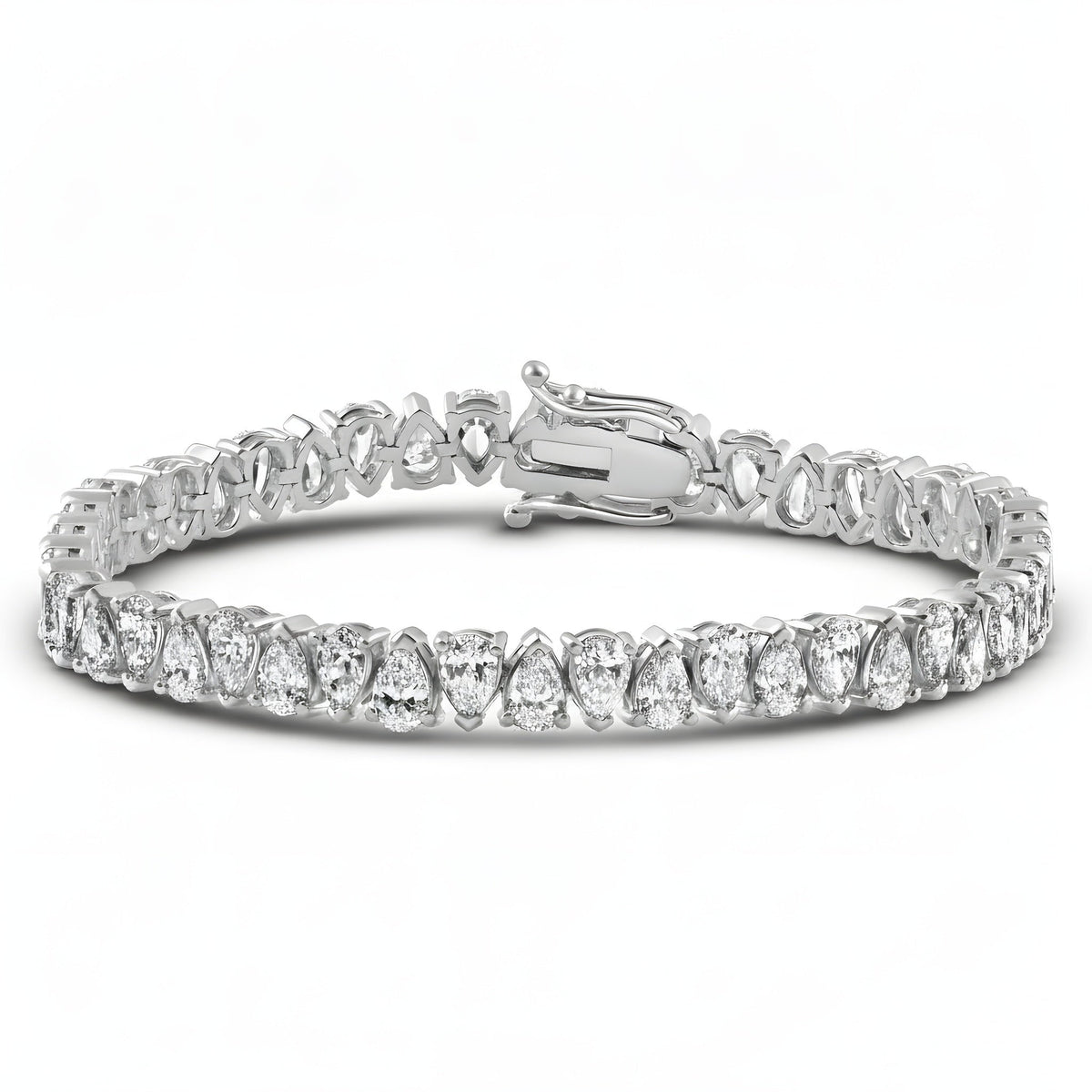 DIAMOR® Moissanite Pear Cut Bracelet