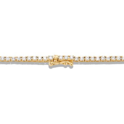 Unflippable Tennis Necklace in Yellow Gold